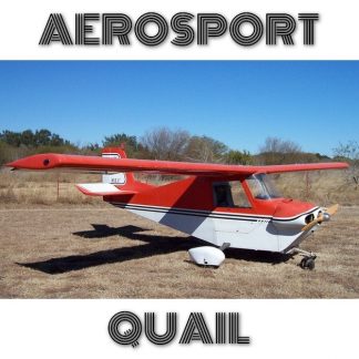AEROSPORT QUAIL – PLANS AND INFORMATION SET FOR HOMEBUILD – SIMPLE BUILD ALL METAL VOLKSWAGEN ENGINE 1 SEATER
