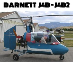 BARNETT J4B-J4B2 GYROPLANE – PLANS AND INFORMATION SET FOR HOMEBUILD – 1 or 2 SEAT VOLKSWAGEN or CONTINENTAL O200 – C65/85