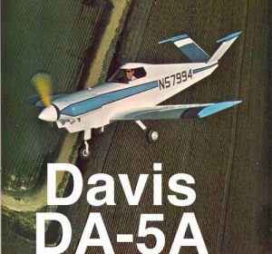 DAVIS DA-5A PLANS FOR HOMEBUILD – SIMPLE 1 SEAT FULL METAL VOLKSWAGEN ENGINE AIRCRAFT