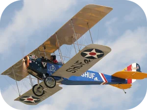 Early Bird Jenny 2-3 version of the Curtiss JN4-D buy on buildandfly.shop aircraft plans and manuals
