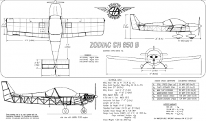 ZENITH ZODIAC CH-650 - PLANS AND INFORMATION SET FOR HOMEBUILD AIRCRAFT