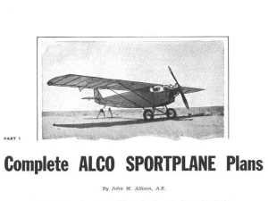 ALCO Sportplane - buy on buildandfly.shop aircraft plans and manuals