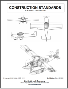 CONSTRUCTION STANDARDS FOR ZENAIR LIGHT AIRPLANES